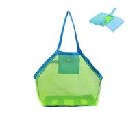GeekerChip Sac Jouets Plage,Grand Sac en Maille,Sac en Maille,Sac en Filet Pliant,Maille Filet de Rangement Jouet,Léger Sac en Filet pour Natation Voyage de Plage (Vert)