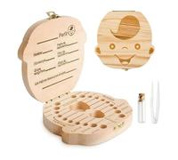 GeekerChip Teeth Storage Box for Boys, Baby Teeth Save Box, Box for Baby, Kids Milk Teeth/Umbilical Cord/Lanugo Memory Storage Boxes Organizer for Boys