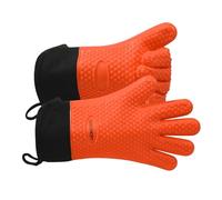 GEEKHOM Gants de barbecue en silicone XL, résistants à la chaleur, imperméables, accessoires de barbecue pour pâtisserie, friteuse, fumoir, pizza, micro-ondes, antidérapants, résistants à l'huile,