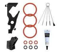 GEEKHOM Lot de 9 joints toriques - Kit d'entretien - Compatible avec Siemens EQ5 EQ6 EQ7 EQ8, Bosch - Avec 10 g de graisse silicone + 5 brosses de nettoyage - Pièces de rechange pour unité de