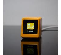 GeekMagic Smalltv PRO Horloge de bureau et de crypto-monnaie en temps réel pour suivre les stocks et les taux de change, appareil multifonction alimenté par (blanc)