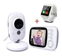 GeekMe Babyphone Bébé Moniteur Ecoute Bébé Caméra de Surveillance sans Fil Ecran 3.2” VB603
