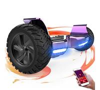 GeekMe Hoverboards tout-terrain 8.5 pouces, SUV avec APP, haut-parleur Bluetooth, double moteur, lumières LED, pour enfants et adultes