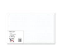 GeekNavy Lot de 50 feuilles quadrillées de papier quadrillé format paysage 27,9 x 43,2 cm quadrillé - Grille carrée de 0,6 cm x 10,2 cm, plan, haute luminosité, bordures, grand dessin