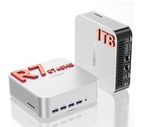 GEEKOM A8 Max Mini PC avec AMD Ryzen 7 8745HS, Double LAN 2,5 Gbps, 1 to SSD NVMe M.2, 8 Ports USB, 16 Go DDR5 RAM, Windows 11 Pro | Quad Display 8K, Mini Ordinateur pour Gaming, Création et Bureau