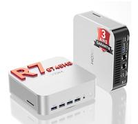 GEEKOM A8 Max Mini PC avec AMD Ryzen 7 8745HS, Double LAN 2,5 Gbps, 16 Go DDR5 + 1 to SSD NVMe M.2, Windows 11 Pro | 8 Ports USB | Quad Display 8K, Mini Ordinateur pour Gaming, Création et Bureau