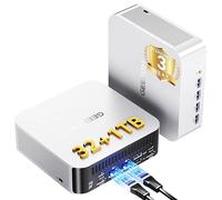 GEEKOM A9 Max Mini PC avec AMD Ryzen AI 9 HX 370 (80TOPS NPU) Radeon 890M, 32 Go DDR5 5600, 2To SSD, Double LAN 2,5 G, Mini Ordinateur Windows 11 Pro, 2×USB4(Oculink), HDMI 2.1, Wi-Fi 7 &BT 5.4, DP1.4