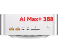 GEEKOM A9 Mega Business Mini PC AMD Ryzen AI Max+ 388, 64 Go LPDDR5X | 1 To SSD PC AI Local (jusqu’à 118 TOPS), Radeon 8060S, 2* 2.5G, WiFi 7, BT 5.4, USB4.0 x2, Lecteur d'empreintes, Bureau IA