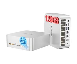 GEEKOM A9Mega Mini PC Gamer avec AMD Ryzen AI Max+ 395 | AMD Radeon 8060S | 128Go RAM 2To SSD NVMe | Mini Ordinateur Gaming 8K Quad Écrans | USB4 | PC Gamer Haute Performance avec Empreinte Digitale