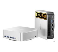GEEKOM AI A8 Max Mini PC AMD Ryzen 9 8945HS, 32 Go DDR5 1 to SSD, Double LAN 2,5, Windows 11 Pro | 8 Ports USB | Quad Display 8K
