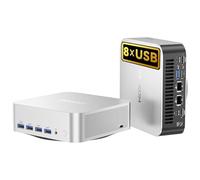 GEEKOM AI A8 Max Mini PC avec AMD Ryzen 9 8945HS, 32 Go DDR5 + 1 to SSD, Double LAN 2,5, Windows 11 Pro | 8 Ports USB | Quad Display 8K, Aluminium aéronautique, Mini Ordinateur pour Gaming, Création