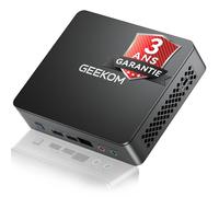 GEEKOM Air12 Lite Business Mini PC Intel N95, UHD Graphics,8 Go RAM DDR4 | SSD 256 Go, 6 ports USB, ports 9 broches, Agentic AI Mini Ordinateur, idéal pour le bureau et le télétravail