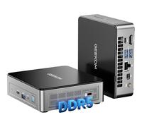 GEEKOM Air12 Mini PC, avec Intel Twin Lake N150, 16 Go de RAM DDR5 4800 MHz, 512 Go SSD PCIe, 4K UHD (HDMI + DP), WiFi 6, Mini PC W-11 Pro, Mini Ordinateur de Bureau avec emplacement SD-l'école/Bureau