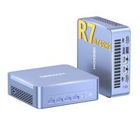 GEEKOM AX8 Max Mini PC avec AMD Ryzen 7 8745HS, Radeon 780M, Réglage 3 Modes, Dual 2.5G LAN, 1To SSD(jusqu'à 4To), 16Go DDR5 (Évolutif, Non-LPDDR), Silencieux Mini Ordinateur de Bureau Windows 11 Pro