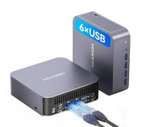 GEEKOM GT1 Mega IA Mini PC avec 14ᵉ Gen Ultra 9 185H (jusqu'à 5.1 GHz) 32Go DDR5, 2To SSD, Mini Ordinateur de Bureau Windows 11 Pro Double LAN 2,5 G, Mini PC Gaming, Affichage 4×8K / Garantie 3 Ans