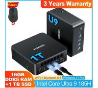 GEEKOM IT13 Max Mini PC U9-185H(16C/22T, Jusq’à 5,1 GHz),Intel Arc Graphics,16Go RAM&1To SSD, Mini Ordinateur Windows 11 Pro
