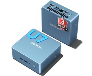 GEEKOM IT13 Mini PC Windows 11 Pro, Intel Core Ultra 7 (16 Cœurs), 32Go RAM DDR5, 1To SSD, WiFi 7, 2x USB4 8K, Lecteur SD. Mini Ordinateur Professionnel pour Télétravail, Montage Vidéo,Gaming et Salon