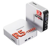 GEEKOM Mini PC A5 Pro 2026 Edition, AMD Ryzen 5 7530U(Mieux que 4300U), 1 To SSD, 16 Go RAM(Évolutif, Non-LPDDR), Lecteur SD, Windows 11 Pro, 4 Écrans 8K, Silencieux Mini ordinateur de bureau,LAN 2.5G