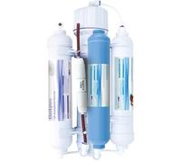 Geekpure Système de filtre à eau portable osmose inverse pour aquarium 4 étages avec filtre DI-100GPD