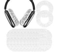 Geekria 100 Paires de Housses jetables pour écouteurs pour Apple AirPods Max, Beats Studio 3, Bose QC 35 II, Sony WH-1000XM6 (M/Blanc)