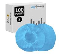 Geekria 100 Paires de Protections d’Oreille jetables pour Casques Supra-Auriculaires, Couvre-Oreille Extensibles hygiéniques, Protection hygiénique d’oreillette (S/Bleu)