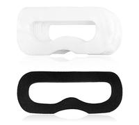 Geekria 100 pcs Masques Protection faciale jetables avec 1 pcs et Magic Sticks pour HTC Vive Virtual Reality Masque oculaire Blanc pour PlayStation VR Tissu Non tissé Doux et Respirant pour Casque VR