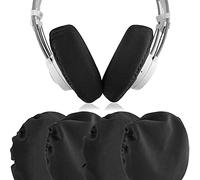 Geekria 2 Paires Couvre-Oreillettes en Tissu Flexible - Certification Sécurité Produit - Lavables et Extensibles - Protecteurs pour Casques Circum-Auriculaires, Coussins Anti-Transpiration pour