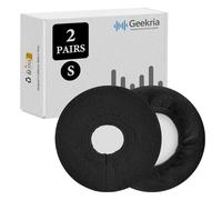 Geekria 2 Paires de Protections tricotées pour écouteurs - sécurité certifiée - protège-Oreillettes hygiéniques lavables et Extensibles, Anti-Transpiration (Taille S/Noir)