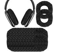 Geekria 30 Paires de Protections jetables d’Oreille pour Casque Apple Airpods Max, Beats Studio 3, Bose QC 35 II, Sony WH-1000XM6, Coussin Extensible hygiénique (M/Noir)