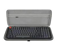 GEEKRIA 90 % à 96 % Coque de clavier compatible avec Keychron K4 / K4 HE, RK Royal KLUDGE RK96/RK100, étui rigide de voyage 100 touches, clavier de jeu mécanique (gris foncé)