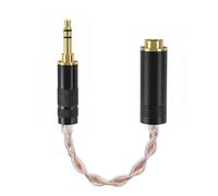 GEEKRIA Adaptateur stéréo mâle 3,5 mm vers femelle équilibrée 4,4 mm, 4N OCC cuivre et plaqué argent (0,2 m)