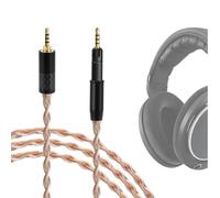 Geekria Apollo Câble audio amélioré tressé cuivre-argent, compatible avec Sennheiser HD 620S/599/598/550/505, câble de remplacement 2,5 mm (4ft/1,2m)