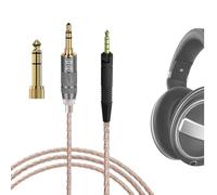 GEEKRIA Apollo Câble audio compatible avec Sennheiser HD599, HD598, HD620S, HD550, HD505, 2,5 mm à 3,5 mm/6,35 mm, cordon de rechange pour casque audio Hi-Fi Music (2 m)