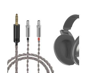GEEKRIA Apollo Câble audio de mise à niveau en argent monocristal, compatible avec Sennheiser HD800 HD800S HD820, 4,4 mm, câble de remplacement pour casque (4,2 ft / 130 cm)