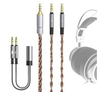 GEEKRIA Apollo Câble audio en cuivre monocristallin compatible avec casque de jeu VZR Model One/MKII, 3,5 mm vers double 3,5 mm (1,5 m)