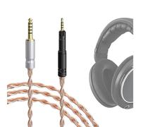 GEEKRIA Apollo Câble audio plaqué argent compatible avec casque Sennheiser HD 620S/599/598/560S/400PRO/579/569/550/505, cordon de rechange de 4,4 mm vers 2,5 mm (1,2 m)