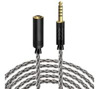 Geekria Apollo Câble équilibré 6NOCC 4,4 mm CUIVRE à simple cristal, câble de rallonge de mise à niveau, remplacement 4,4 mm mâle vers femelle pour casque HiFi (9,8 ft / 3 m)