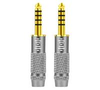 Geekria Apollo Lot de 2 adaptateurs plaqués Or équilibrés mâles 4,4 mm vers Femelle 3,5 mm et mâle 4,4 mm vers Femelle 2,5 mm Compatible avec Lecteur Audio Sony NW-ZX300A, NW-WM1A, NW-WM1Z, TA-ZH1ES
