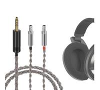 Geekria Apollo Single Crystal Silver Câble Audio de Mise à Niveau Compatible avec HD800 HD800S HD820,Cordon de Remplacement de 4,4 mm pour Casque Hi-Resolution Audiophile (4 Pieds / 130 cm)
