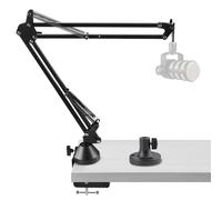 Geekria Bras de Microphone pour Creators Compatible avec Rode PodMic, NT-USB,Support de Bras de Micro avec Adaptateur de Bride de Table,Support de Suspension, Bras de Micro Ciseaux, Support de Bureau