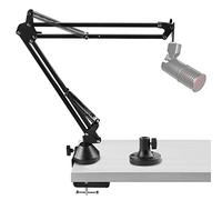 Geekria Bras de Microphone pour Creators Compatible avec sE Electronics Gemini II, SE4400a, T2, X1, Support de Bras de Micro avec Adaptateur de Montage de Bride de Table, Support de Montage de Bureau