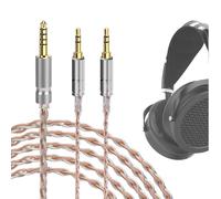 Geekria Câble audio Apollo Copper Silver Mixed Upgrade Compatible avec HIFIMAN SUSVARA Unveiled, casque SUNDARA HE4XX 400i, 4,4 mm vers double 3,5 mm vers câble de rechange pour casque