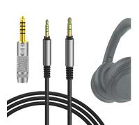 GEEKRIA Câble audio avec adaptateur 4,4 mm compatible avec les casques Sony WH1000XM6/1000XM5/1000XM4, WH-XB920N/XB910N, câble stéréo de remplacement symétrique 2,5 mm vers 3,5 mm (1,2 m)
