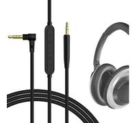 GEEKRIA Câble audio avec micro compatible avec Bose SoundTrue II, écouteurs Soundlink On-Ear, de 2,5 mm à 3,5 mm, câble stéréo de remplacement avec micro intégré et contrôle du volume (4 ft/1,2 m)