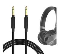 GEEKRIA Câble audio compatible avec B&O H95, H9i, H9 (3e gen), H9, H8i, H8, H7, HX, Jabra Evolve3 85/Elite 85h, B&W PX7/PX5, câble stéréo 3,5 mm (1,2 m)