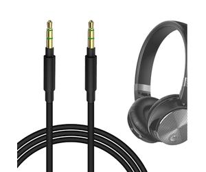 GEEKRIA Câble audio compatible avec B&O H95, H9i, H9 (3e gen), H9, H8i, H8, H7, HX, Jabra Evolve3 85/Elite 85h, B&W PX7/PX5, câble stéréo 3,5 mm (1,2 m)