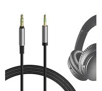 GEEKRIA Câble audio compatible avec Bose QuietComfort Ultra/45/35II/35/25, casque 700, câble stéréo de remplacement 3,5 mm vers 2,5 mm (4 ft / 1,2 m)