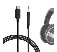 GEEKRIA Câble audio compatible avec casques Sennheiser HD 620S/599/599SE/ 598/598SE/560S/400PRO/579/569/ 550/505, USB-C vers cordon stéréo de rechange de 2,5 mm (1,7 m)