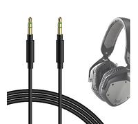 GEEKRIA câble audio compatible avec Master & Dynamic MG20/MW65, V-MODA Crossfade M-100/M-80, HyperX Cloud MIX 2, câble audio auxiliaire stéréo 3,5 mm de remplacement (4 ft/1,2 m)