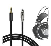 GEEKRIA Câble audio de mise à niveau en nylon tressé Apollo, compatible avec casques AKG K702 et K271, câble de rechange 3,5 mm vers Mini XLR 3 broches, 1,5 m